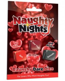 Naughty Nights Raunchy Dare Dice Game (SKU: TCN-CRC-NND)